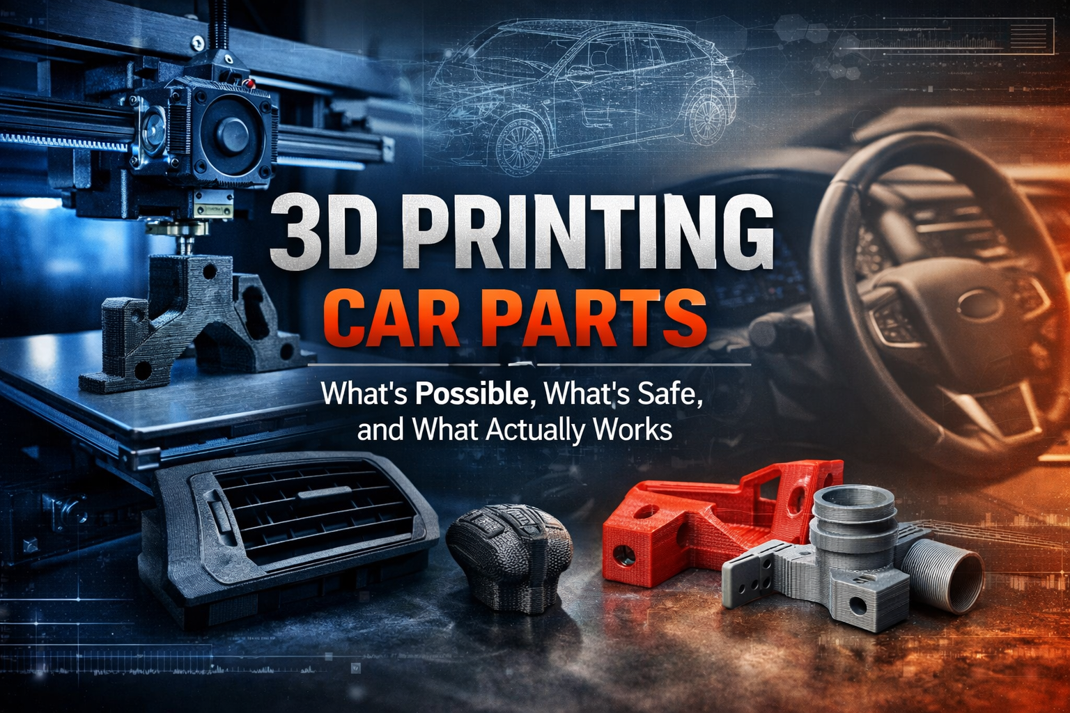3D printing car parts - what's safe and what actually works